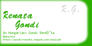 renata gondi business card